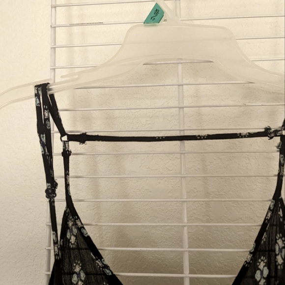 Women's Open Back Printed Top Sz LG - Picture 4 of 5